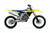 The choice of discerning competitors everywhere, the 2022 RM-Z250 is ready for battle. The agile RM-Z250 combines the sleek, appearance and excellent ergonomics of the RM-Z450 with a versatile engine and responsive chassis that deliver superior on-track performance. Delivering on Suzuki’s “RUN, TURN, and STOP” philosophy, factory engineers have made the RM-Z250 a formidable competitor. The RM-Z250 has continually set the standard as the best handling 250 on the track. Fed by a dual injector EFI system, a center-port cylinder head and an AMA-compliant exhaust, the RM-Z250’s engine delivers strong, usable power through the entire rev-range, furthering Suzuki’s performance heritage. The twin-spar aluminum frame and hydro-formed swingarm utilize a KYB-supplied suspension that includes a coil spring fork and a rear shock with four-way damping force adjustment. Strong brakes and ergonomically shaped yet stylish bodywork help the rider maximize control as the RM-Z250 carves up the racetrack, looking great all the while. Tuning the fuel injection and ignition for maximum performance remains very easy thanks to Suzuki’s smartphone-based MX-Tuner 2.0 app and proven fuel-coupler system. Suzuki’s Winning Balance is on display with the 2022 RM-Z250 while delivering on its own high standard for excellent performance.