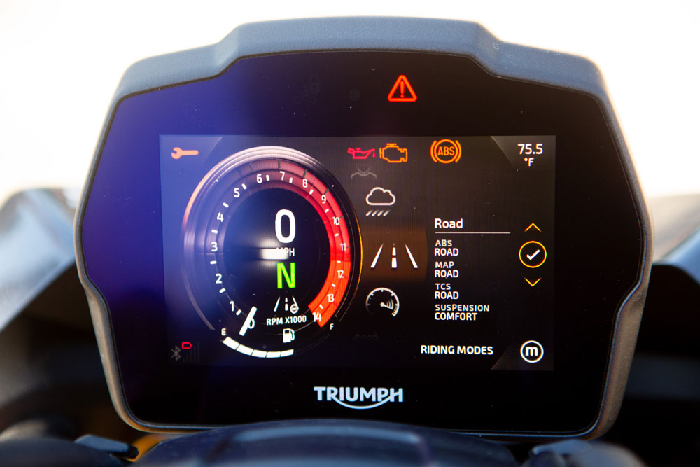 2026 Triumph Speed Triple 1200 RS cockpit 2026 Triumph Speed Triple 1200 RS cockpit