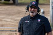 AFT Flagman Patrick Big P Pattison wearing Oakley sunglasses